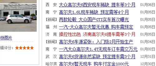 今年不再紧俏！高尔夫6全系购车手册 汽车之家